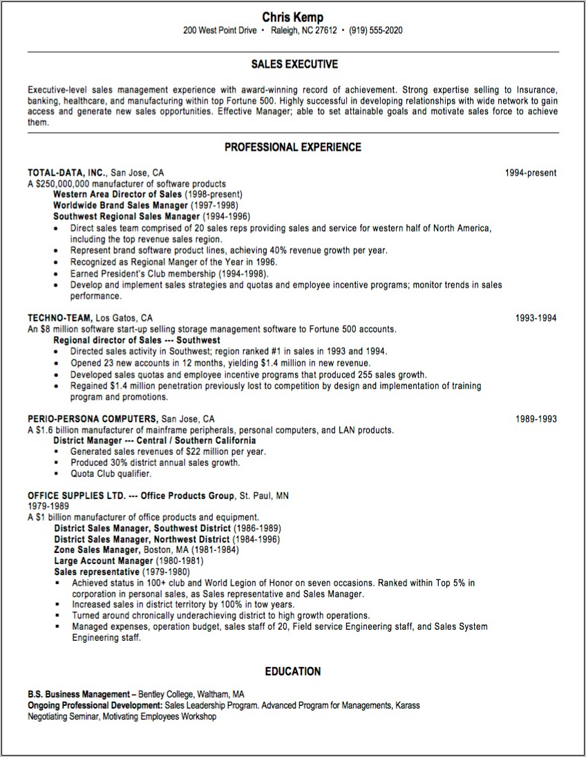 Sample Resume For 5 Years Experience In Mainframe