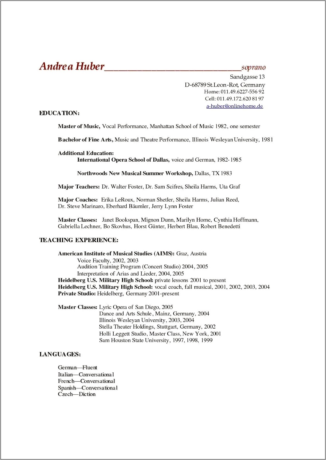 Sample Resume For Applying Into Phd Public Policy