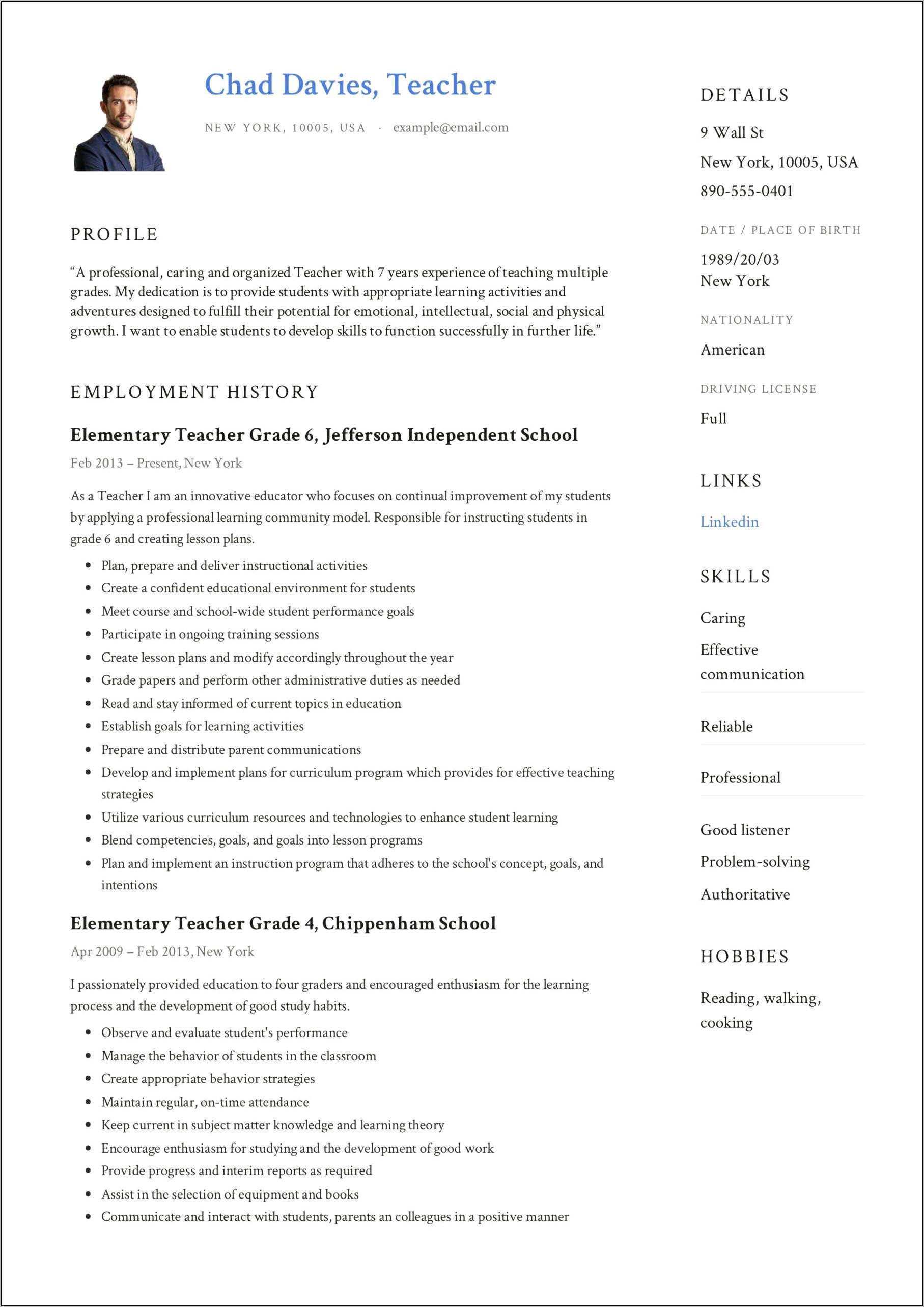 Sample Resume For Domestic Helper Abroad