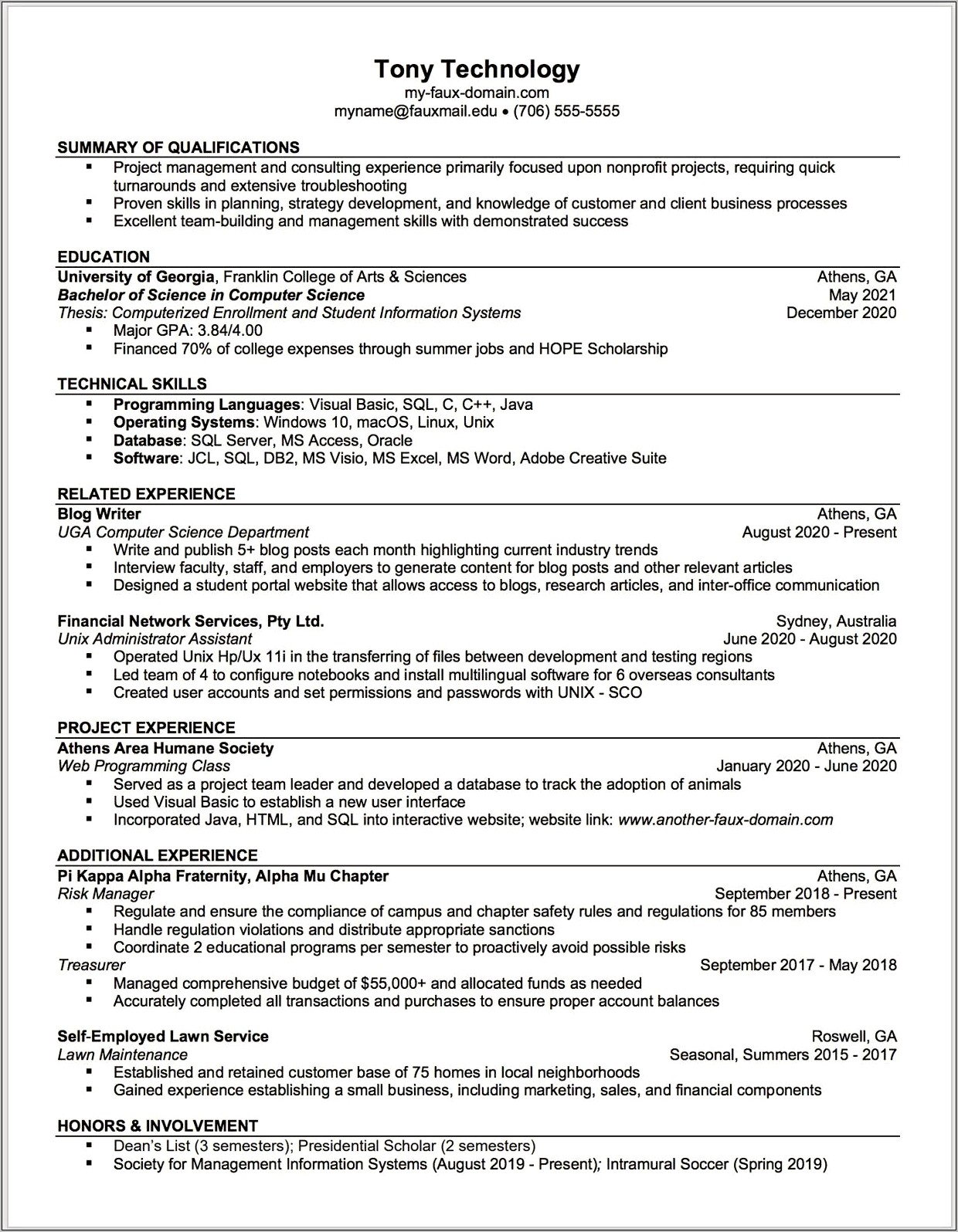 Sample Resume For Faculty In Engineering College