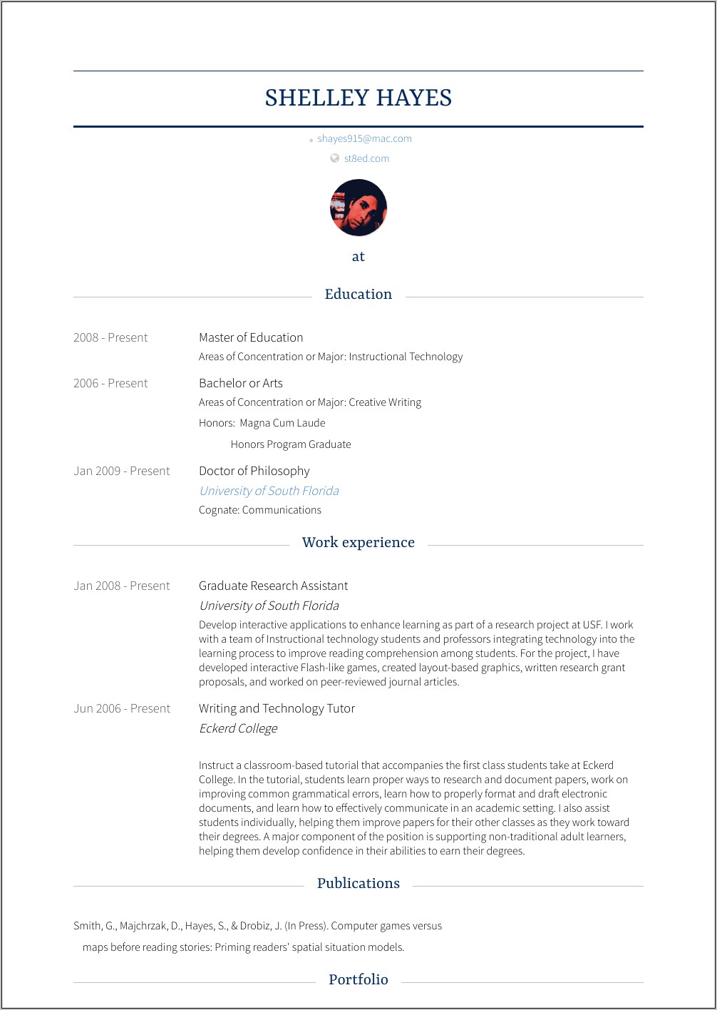 Sample Resume For Graduate Research Assistant