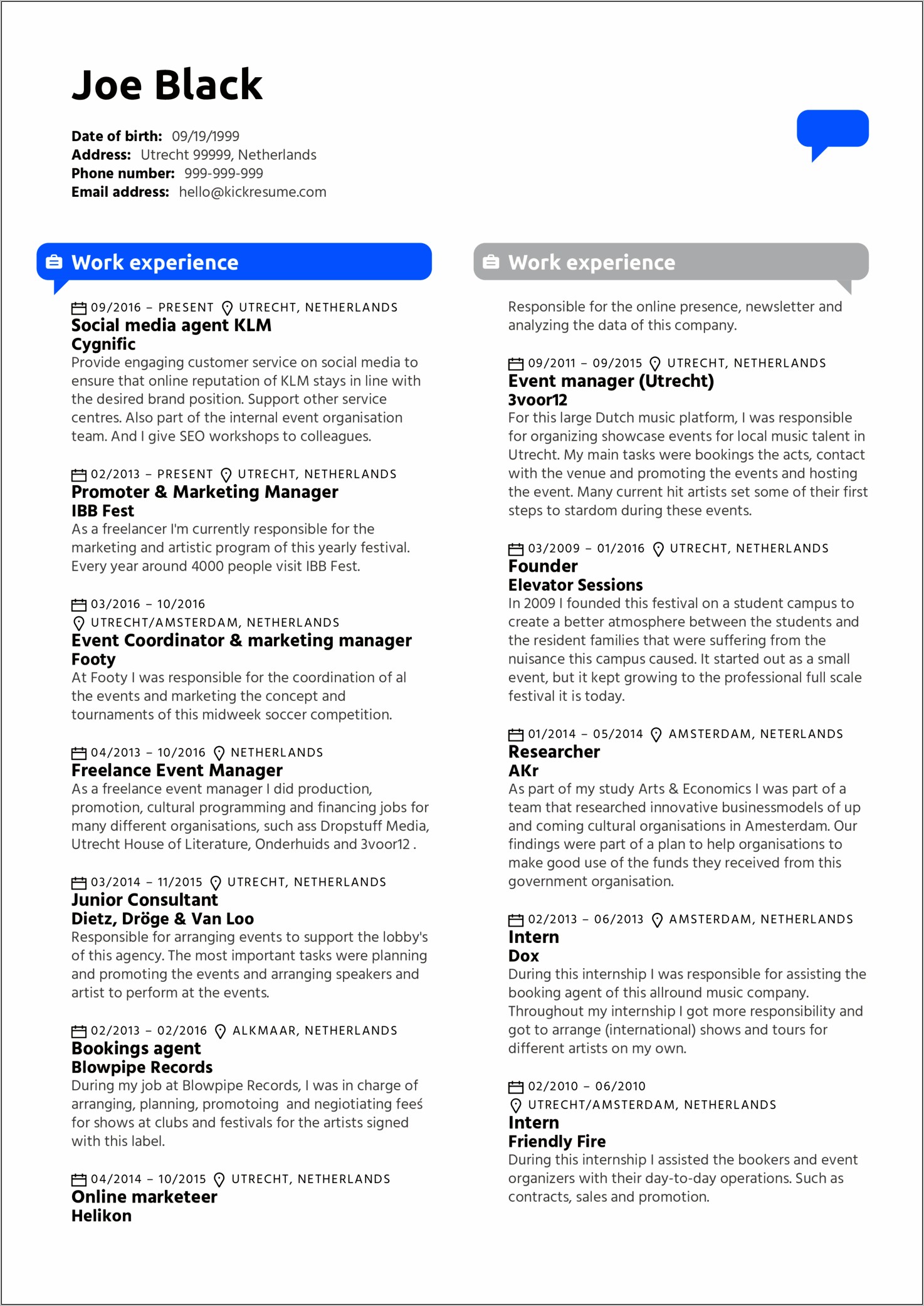 Sample Resume For Media Planning Jobs