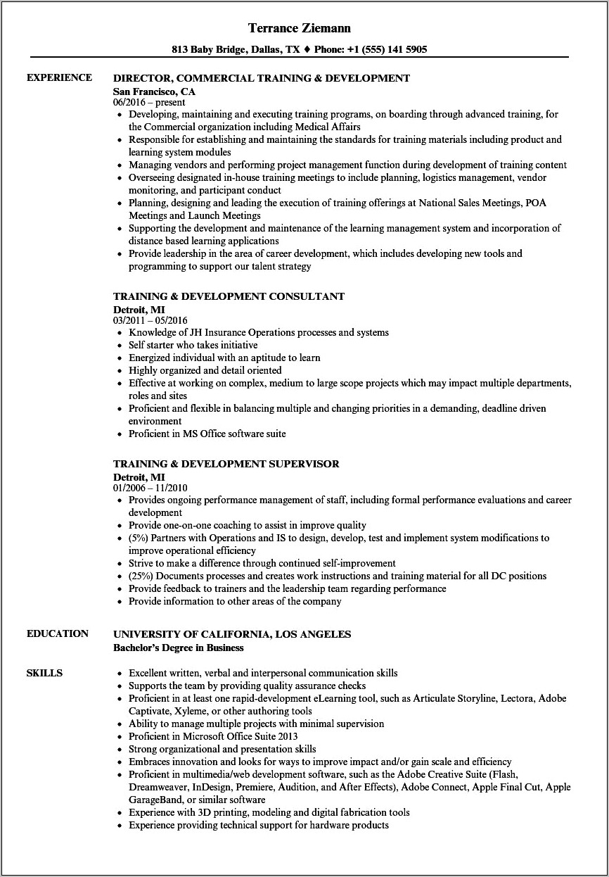 Sample Resume For Ojt Students Job Training