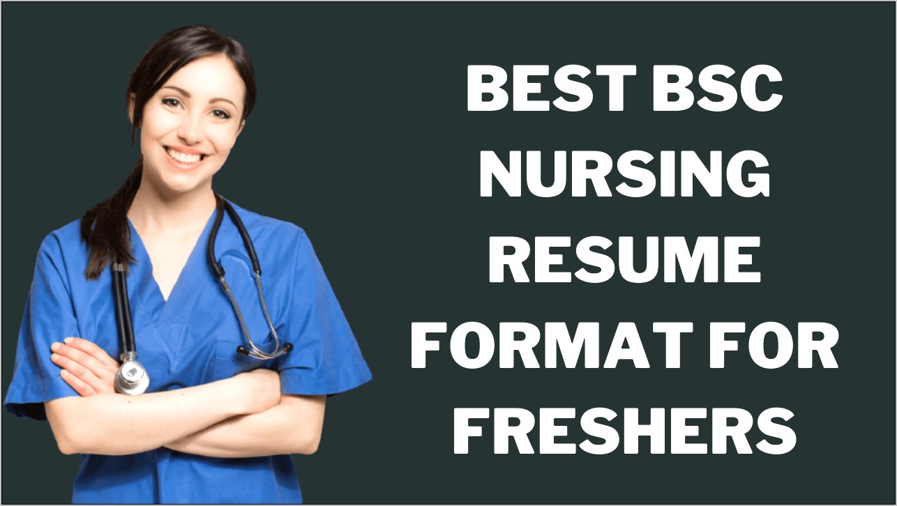 Sample Resume Format For Nurses In India