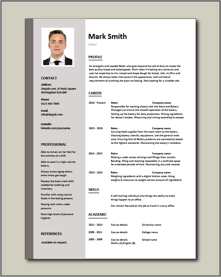Sample Resume Format For Ojt Business Administration Students