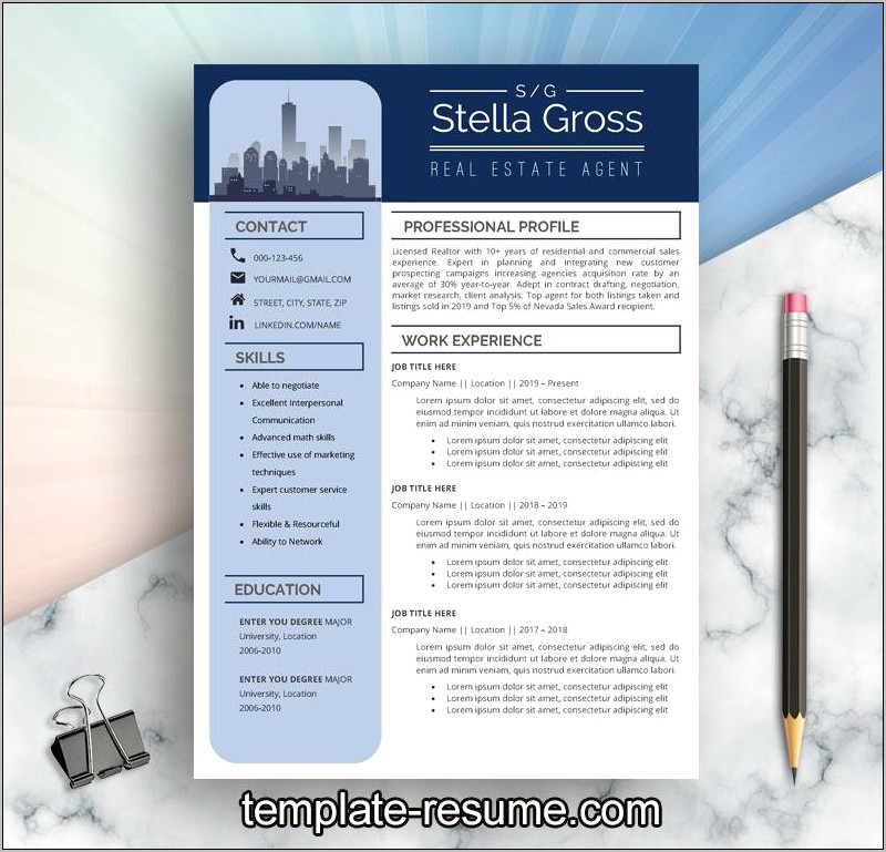 Sample Resume Objective Real Estate Agent