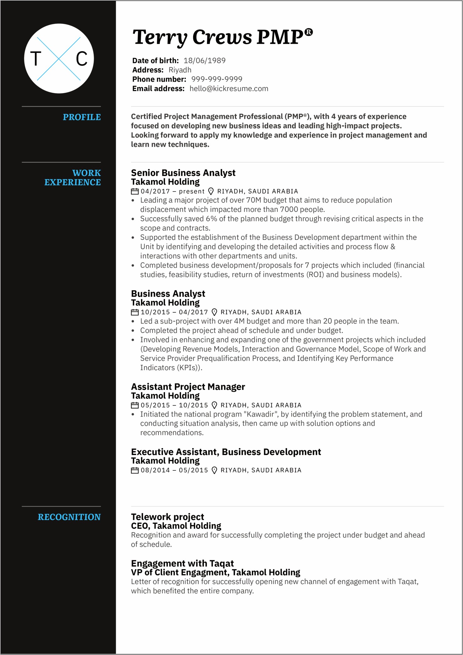 Sample Resume Senior Project Manager Construction