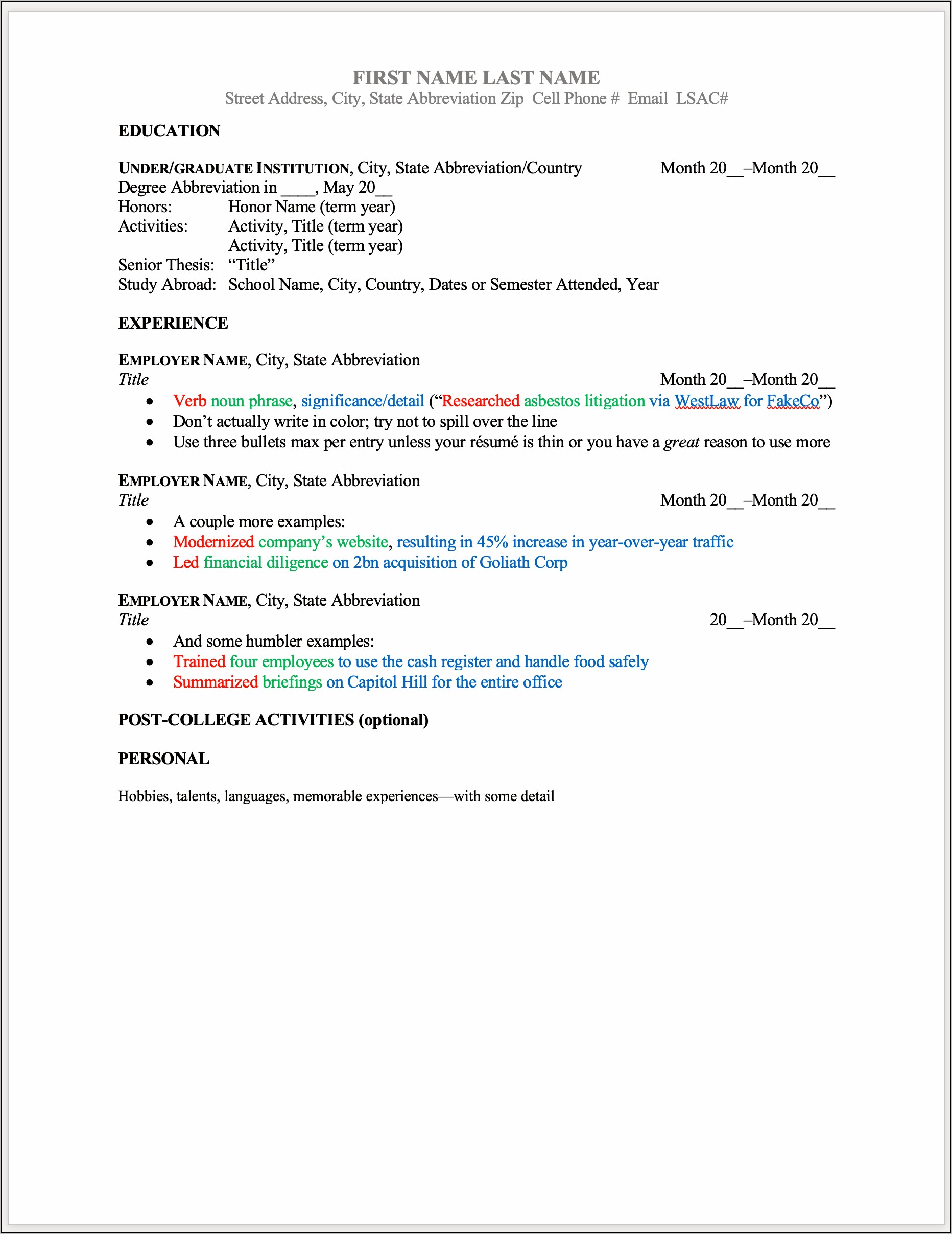 Sample Resume Some College No Degree