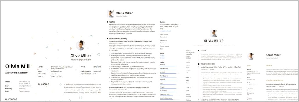 Sample Resume Templates In Word 2010