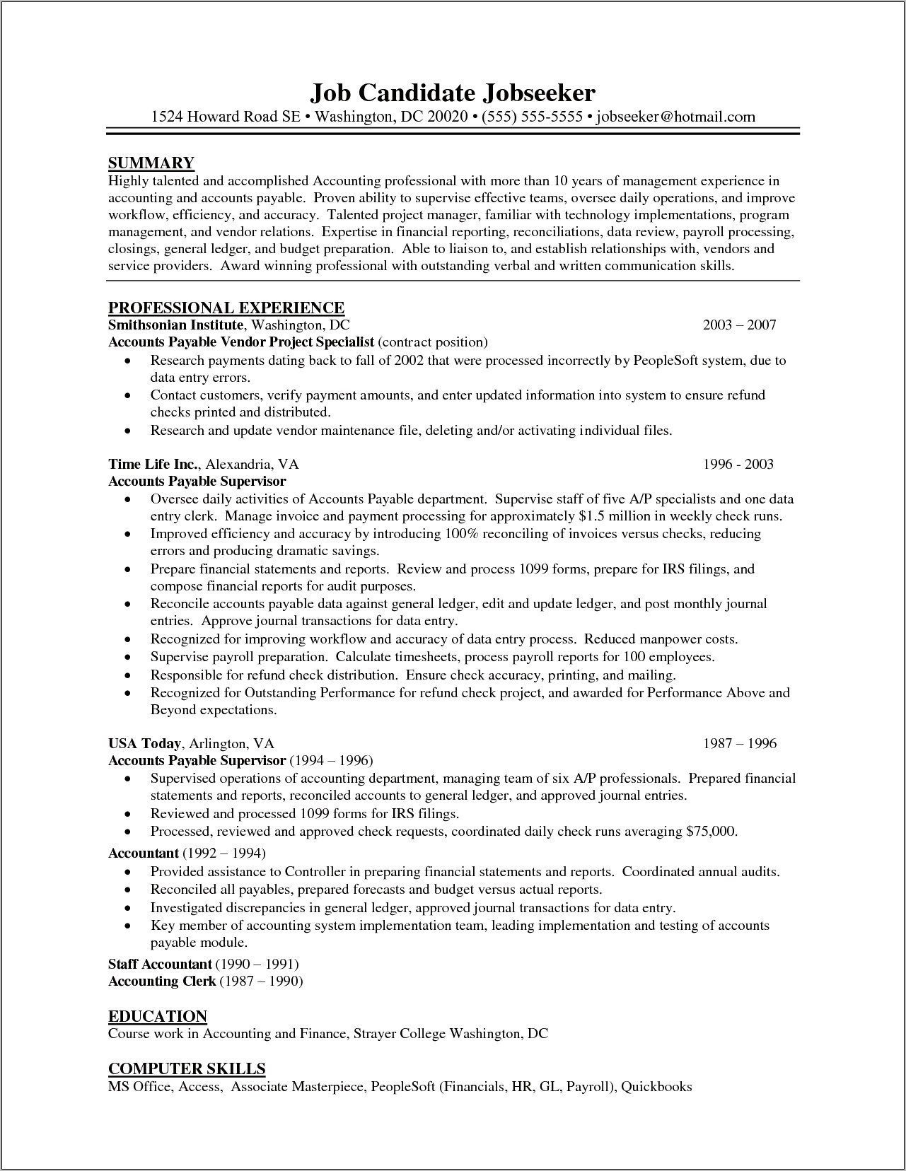 Sample Resume Warehouse Supervisor Job Objectives