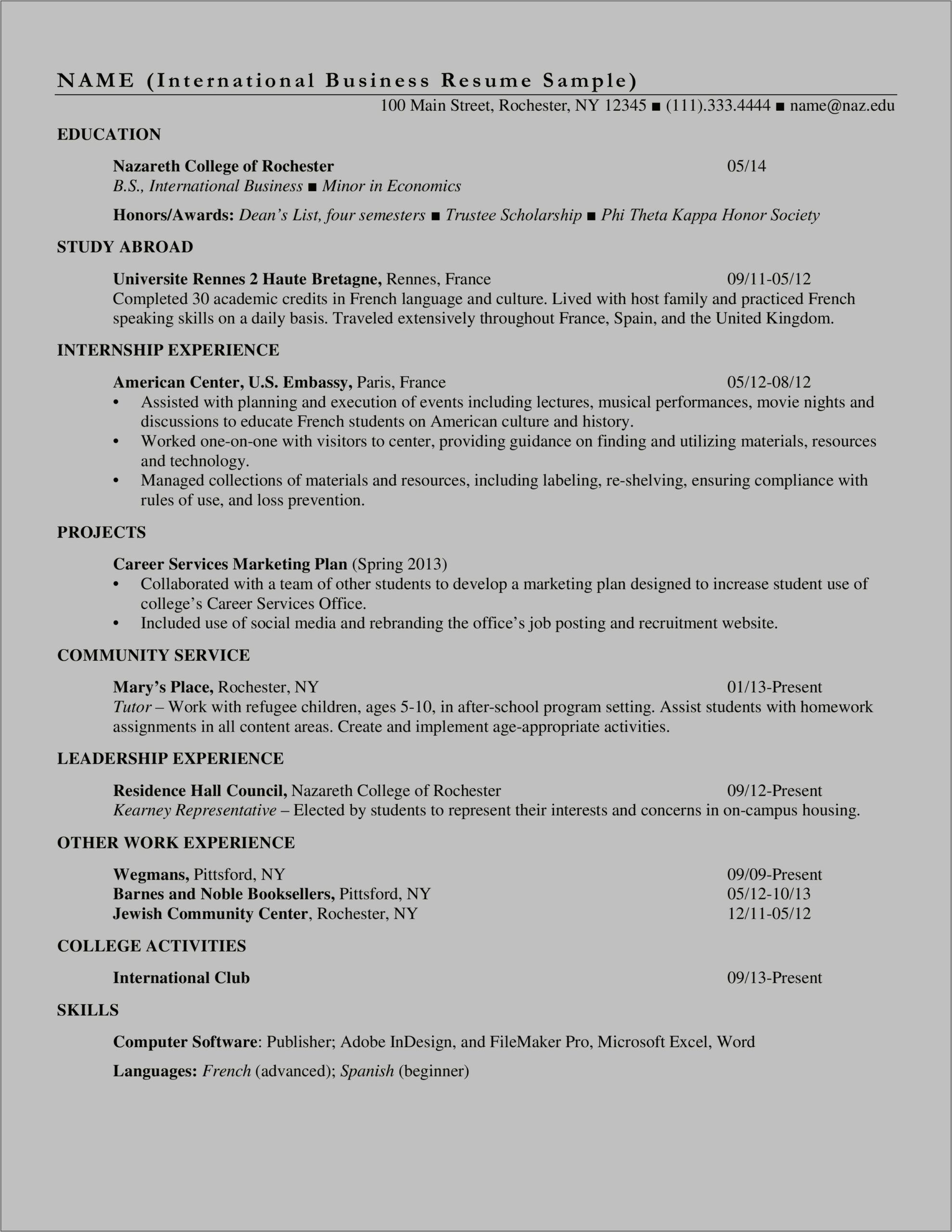 Sample Resume With Comp Ia Credentials