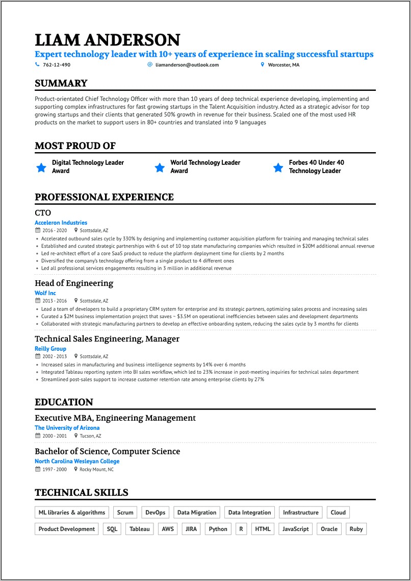 Sample Resume With Only One Job Experience