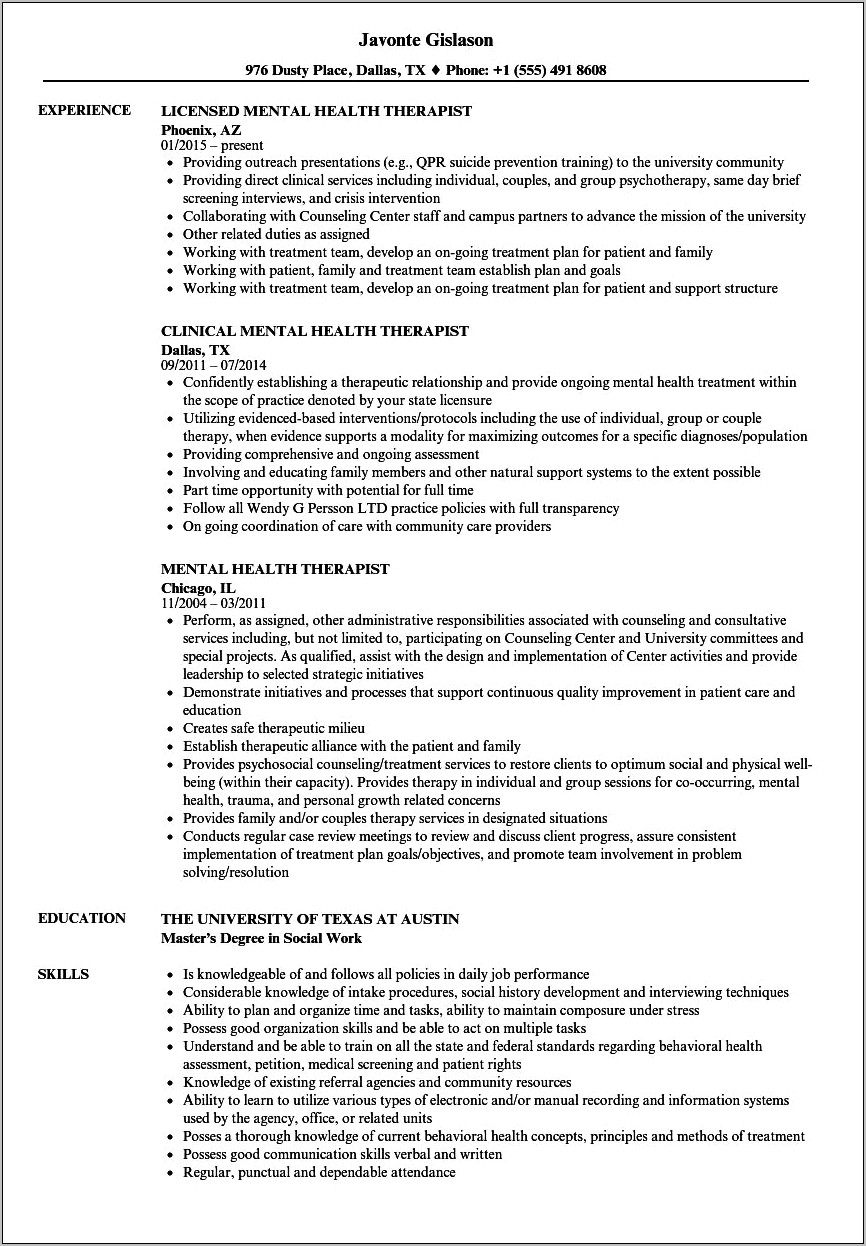 Sample Summary For Addiction Counselor Resume