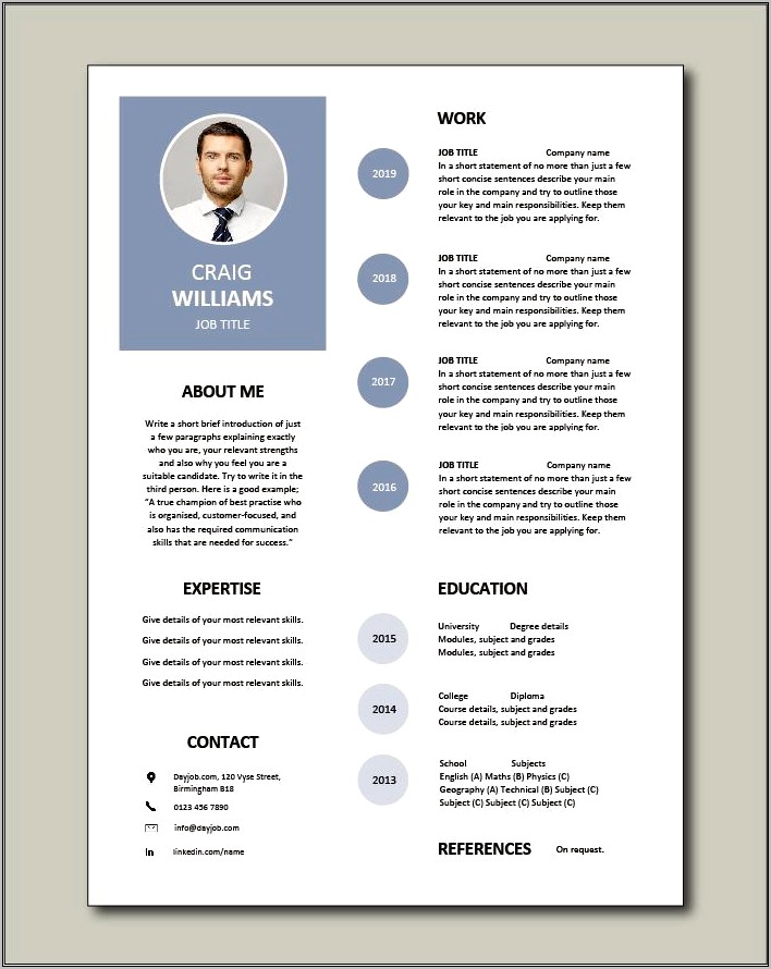 Samples Of Different Styles Of Resumes