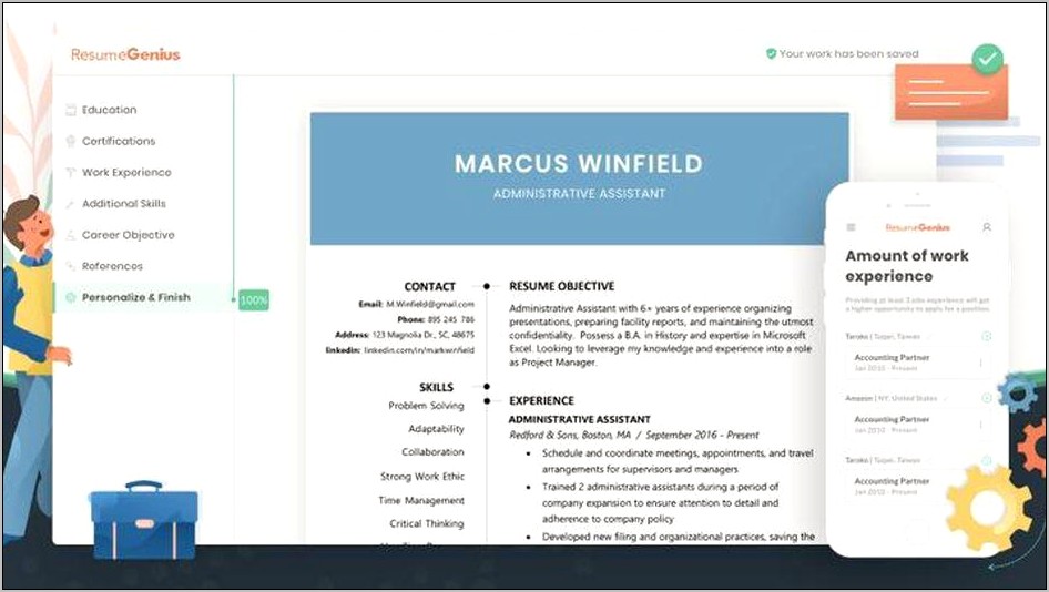 Samples Of Resumes With The Url Link