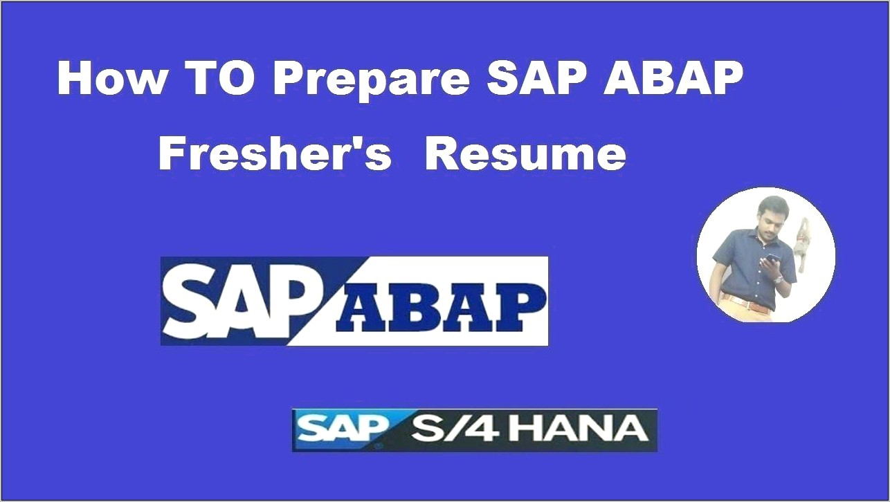 Sap Abap 6 Years Experience Resume
