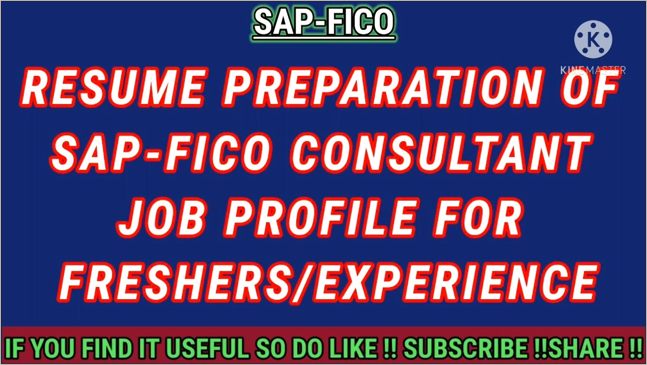 Sap Fico 2 Years Experience Resume