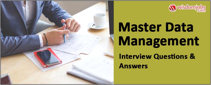 Sap Master Data Management Resume Sample