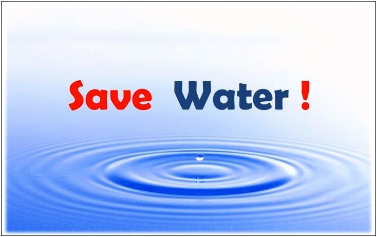 Save Water Powerpoint Template Free Download