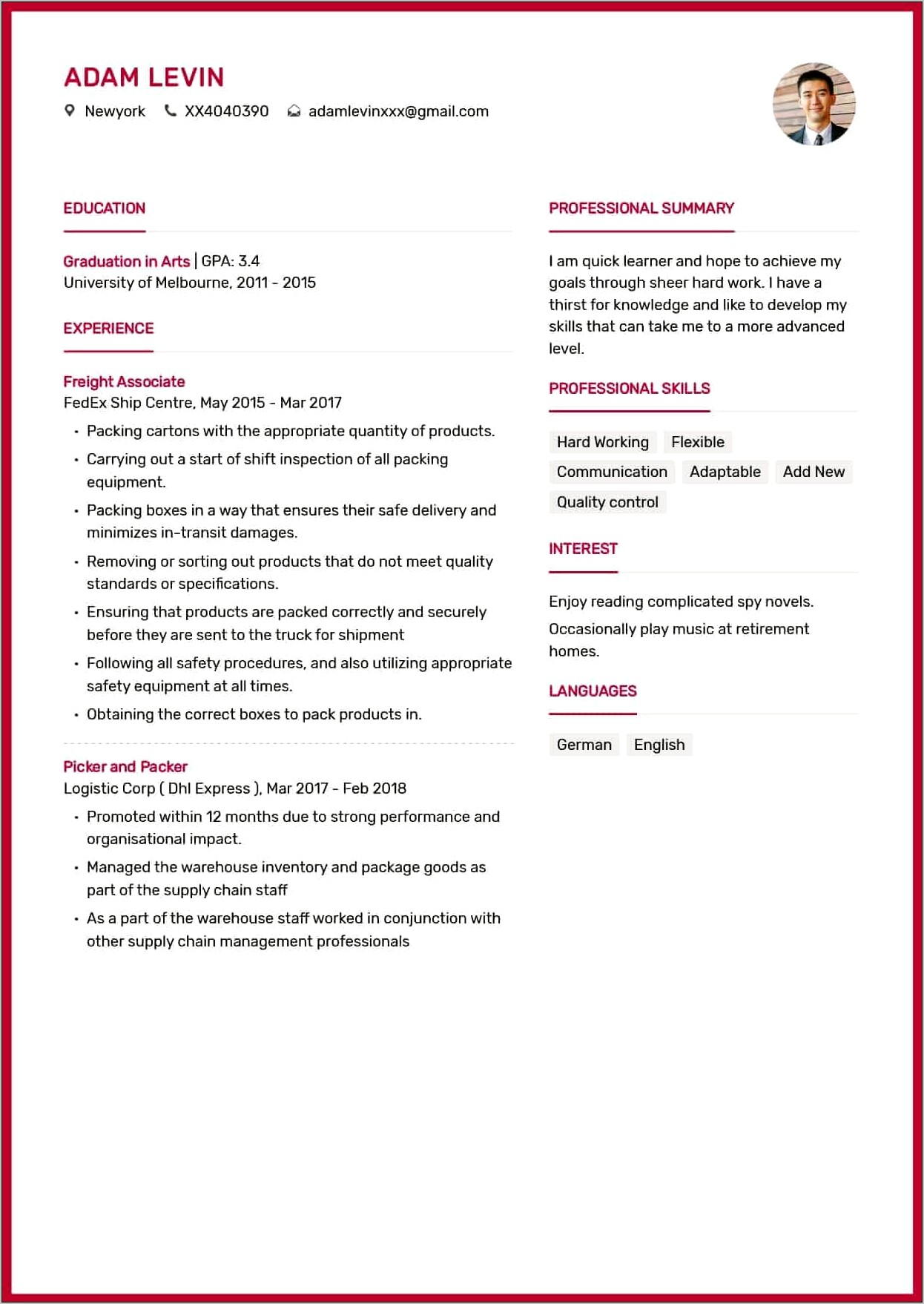Seafood Packer Job Description For Resume