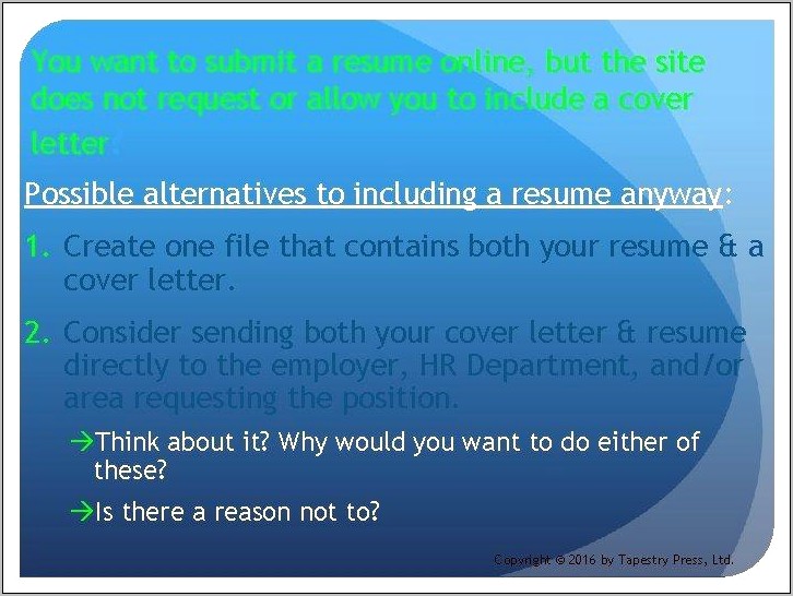 Send Cover Letter And Resume As One File
