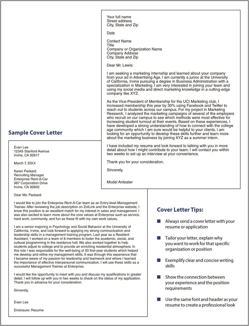 Sending Resume Through Email Sample Letter