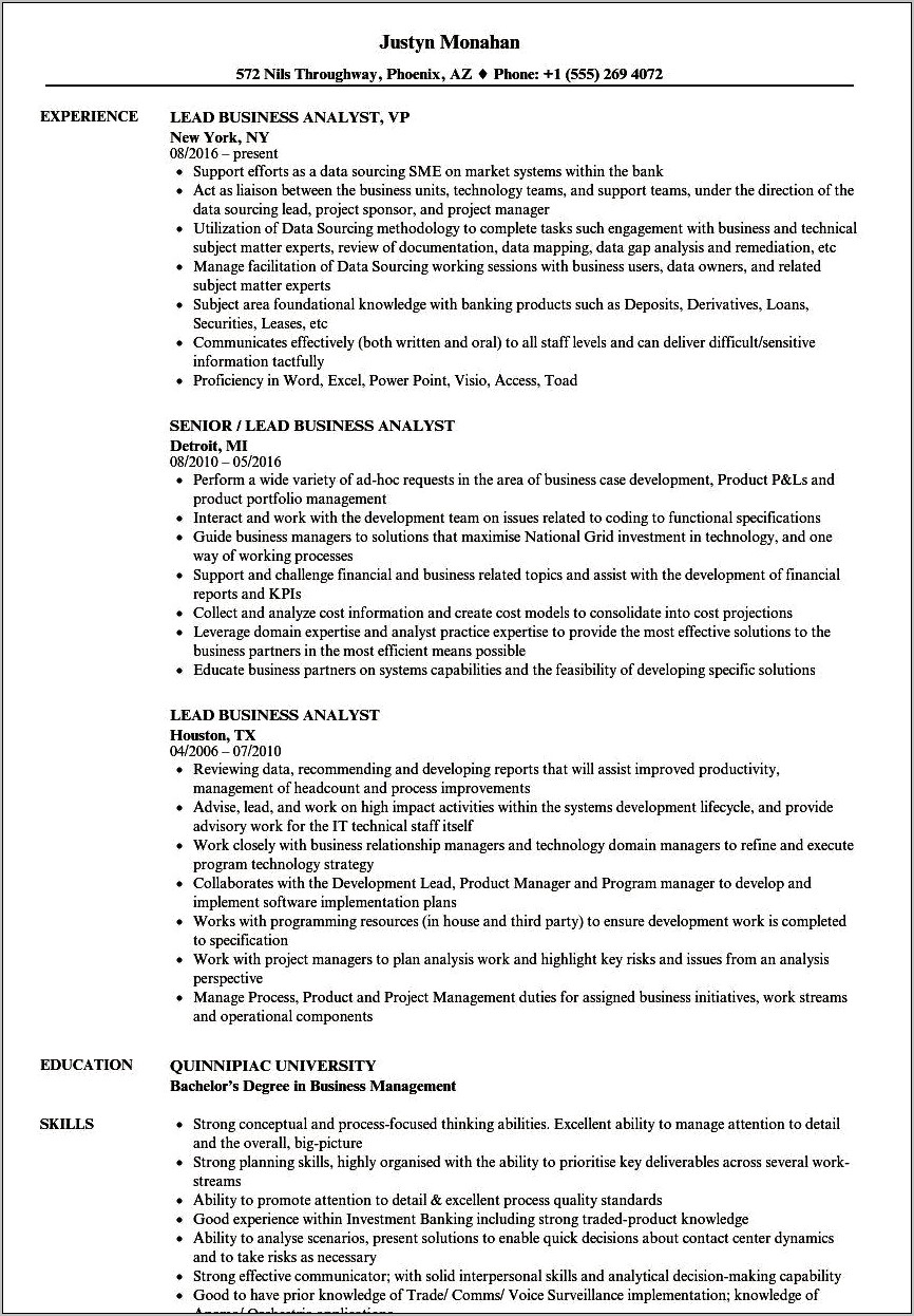 Servicenow Resume With Performance Analytics Experience Hire It