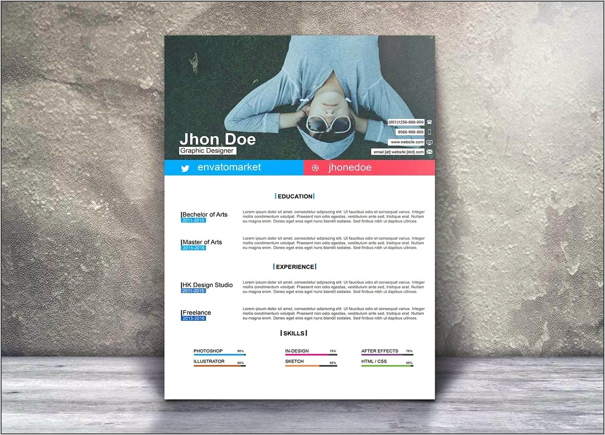 Sewon Clean Resume Template Free Download