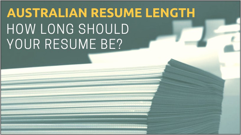 Should I Mention Working Rights On Resume Australia