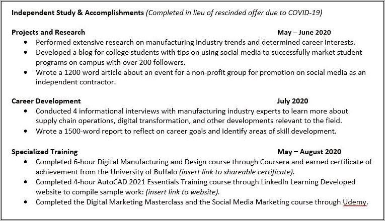 Should I Put Independant Projects In Resume