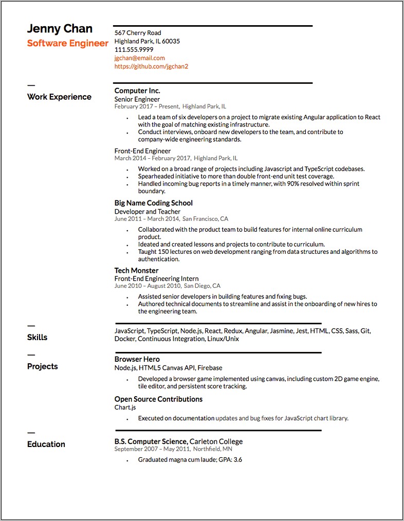 Should The Most Relevant Work Experience Resume