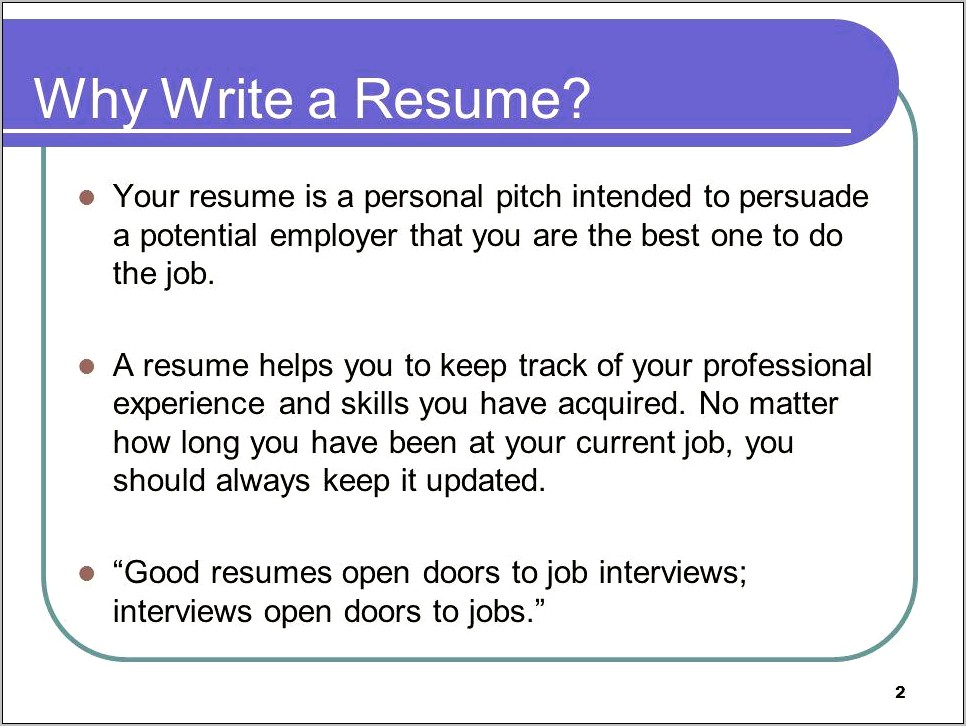 Should You Put Your Current Job On Resume