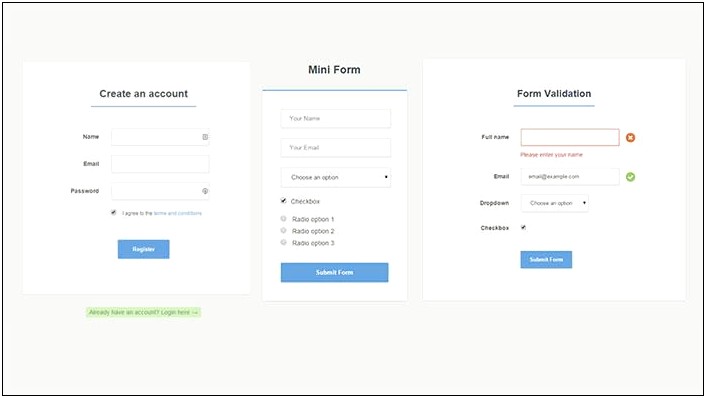 Sign Up Form Template Free Download