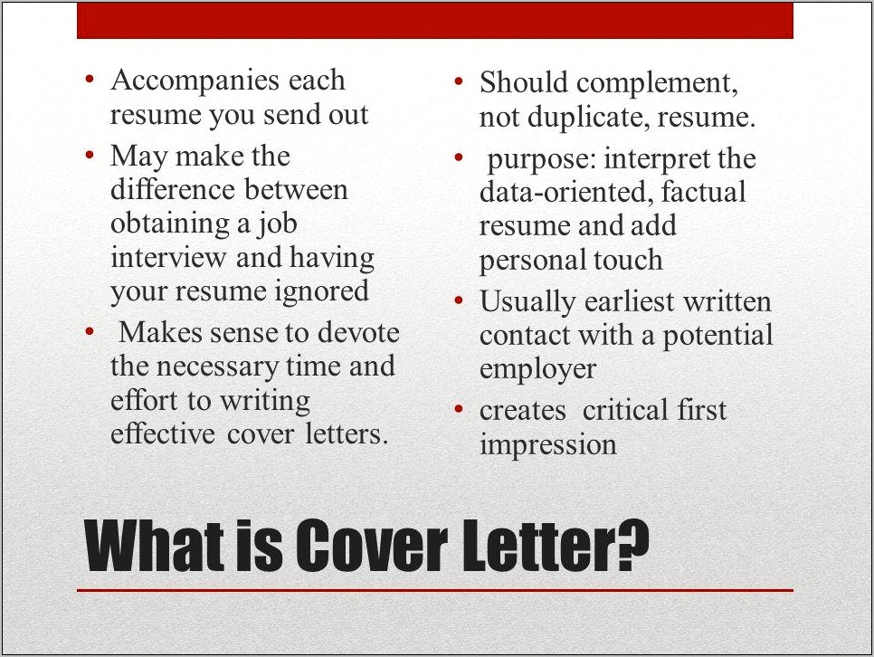 Similarities Of Resume And Application Letter