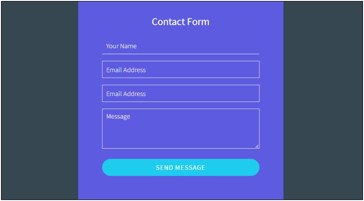 Simple Bootstrap Form Template Free Download
