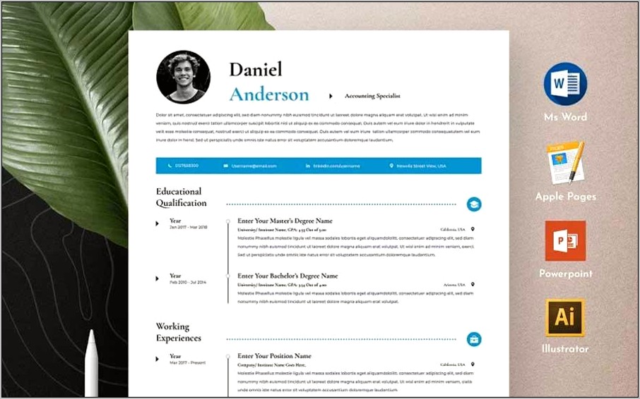 Simple One Page Resume Format In Word