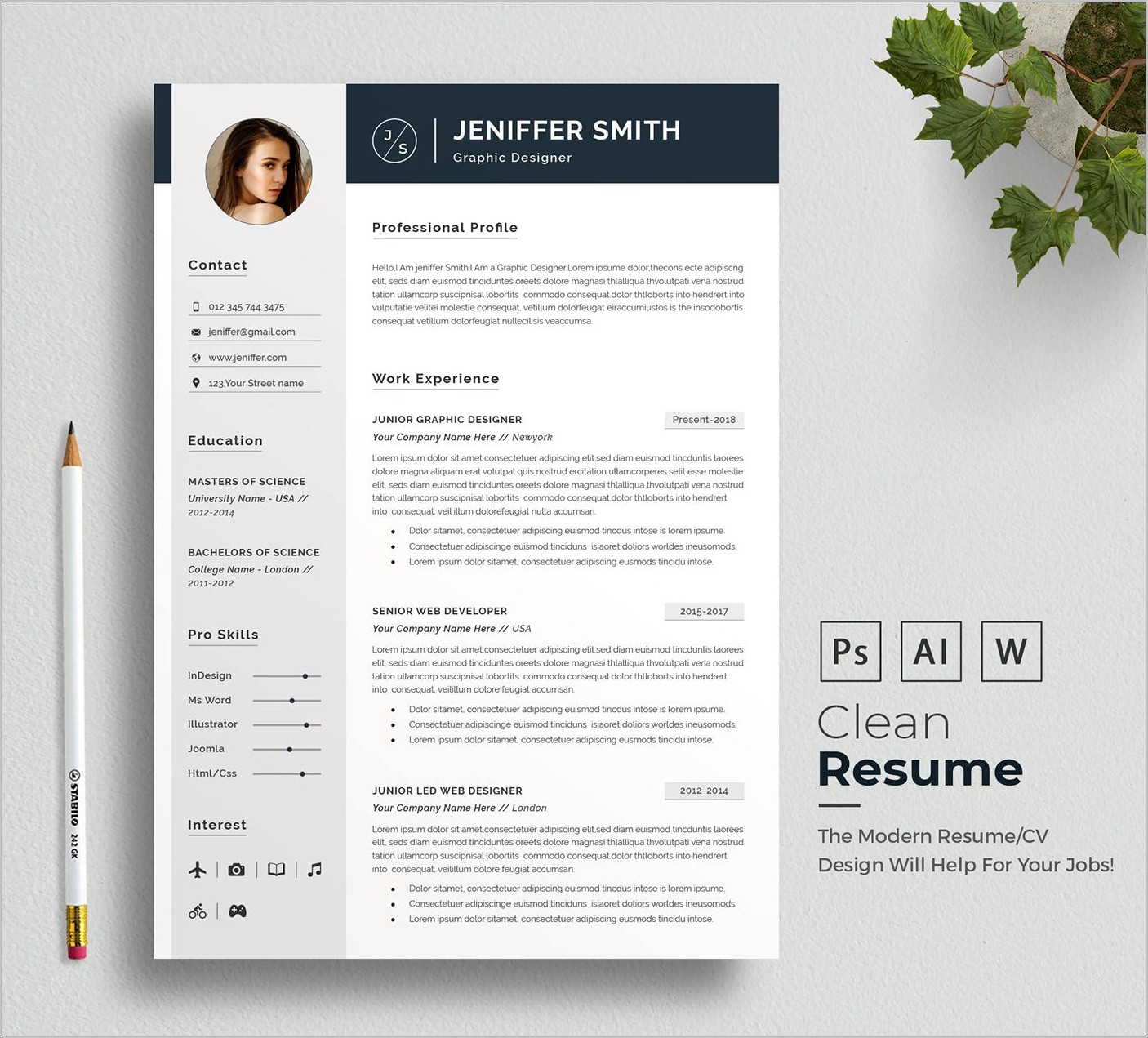 Simple Resume Form For Seniors Free
