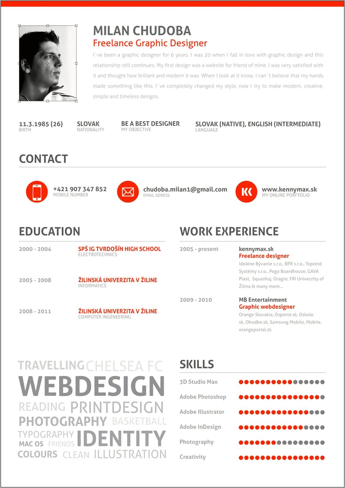 Skill For Resume Photoshop Design In