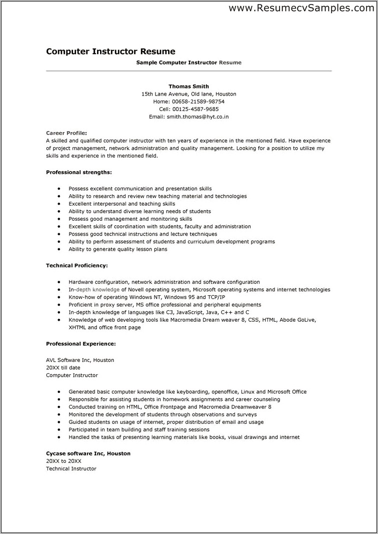 Skills And Abilities Resume Examples Teacher