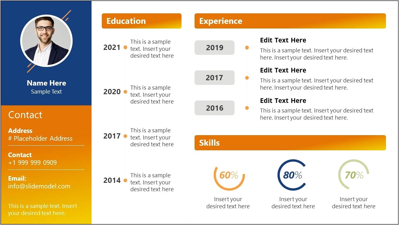 Skills And Knowledge Resume Template Ppt