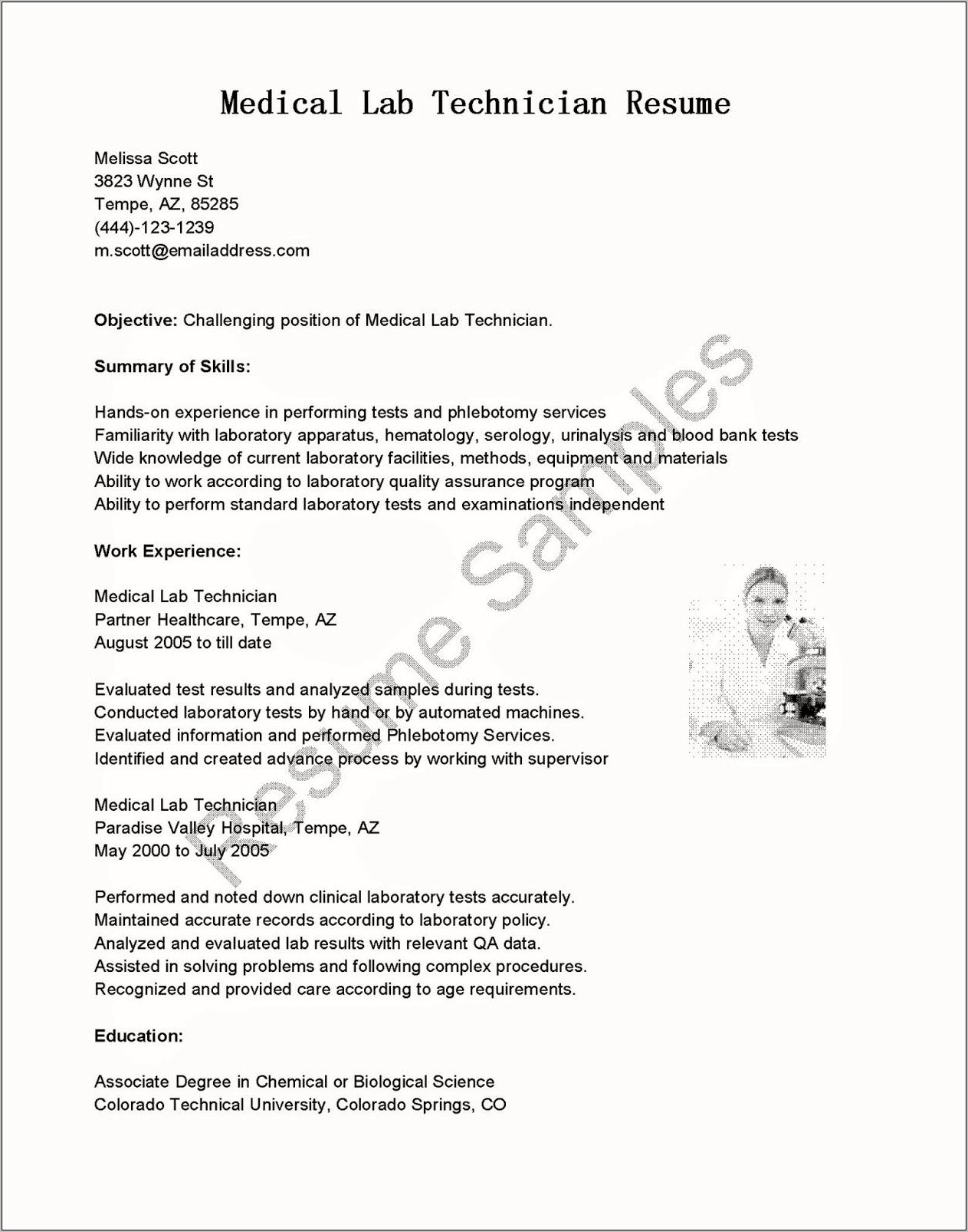 Skills For Biological Science Technician Resume