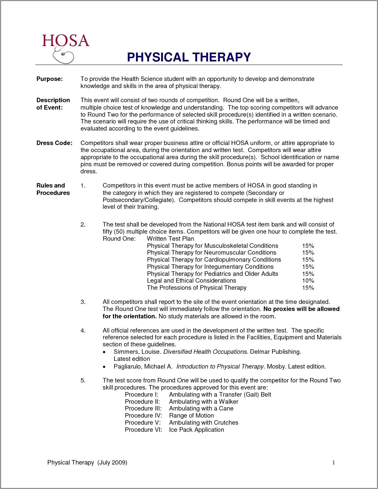 Skills For Physical Therapy Aide Resume