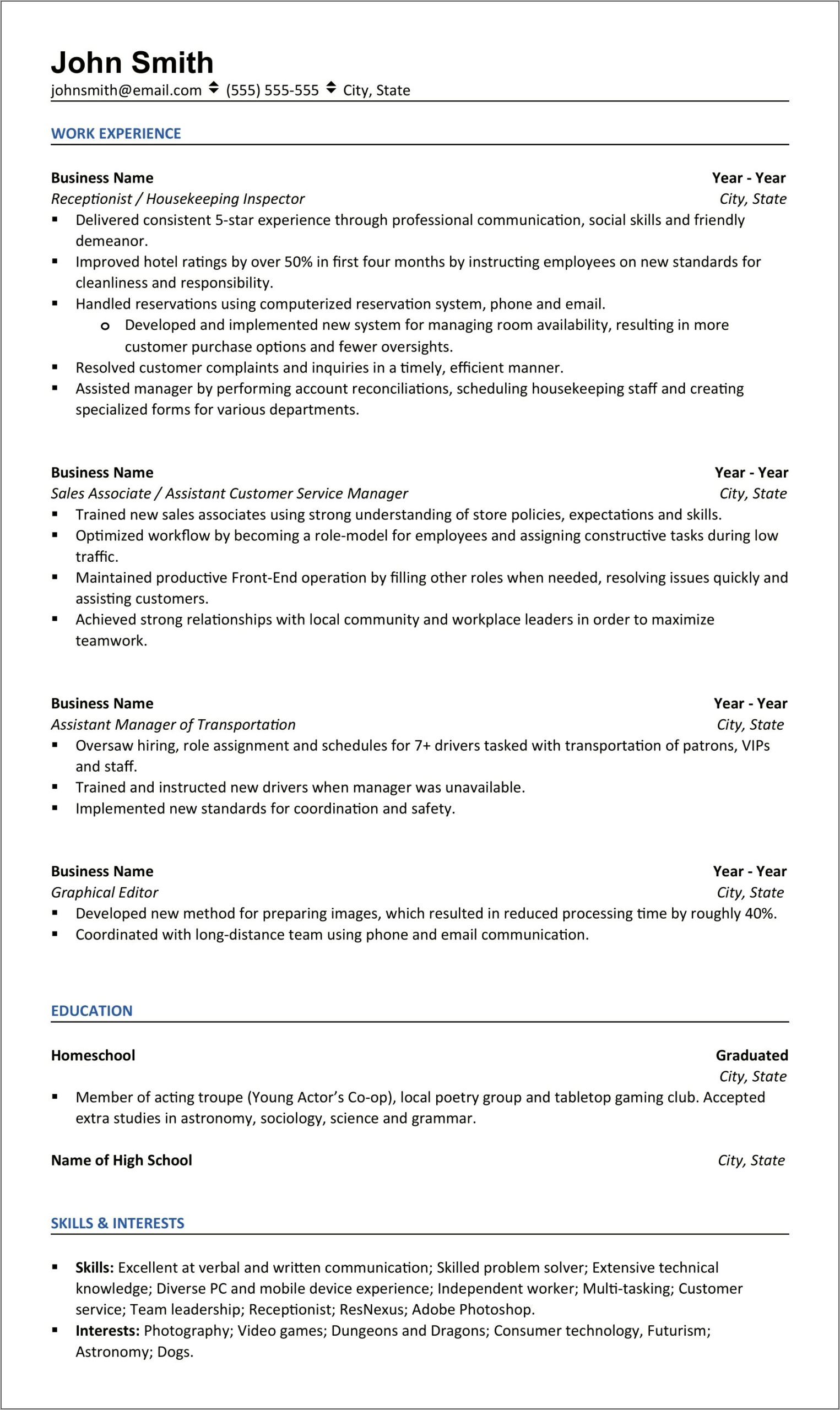 Skills For Remote Sales For Resume