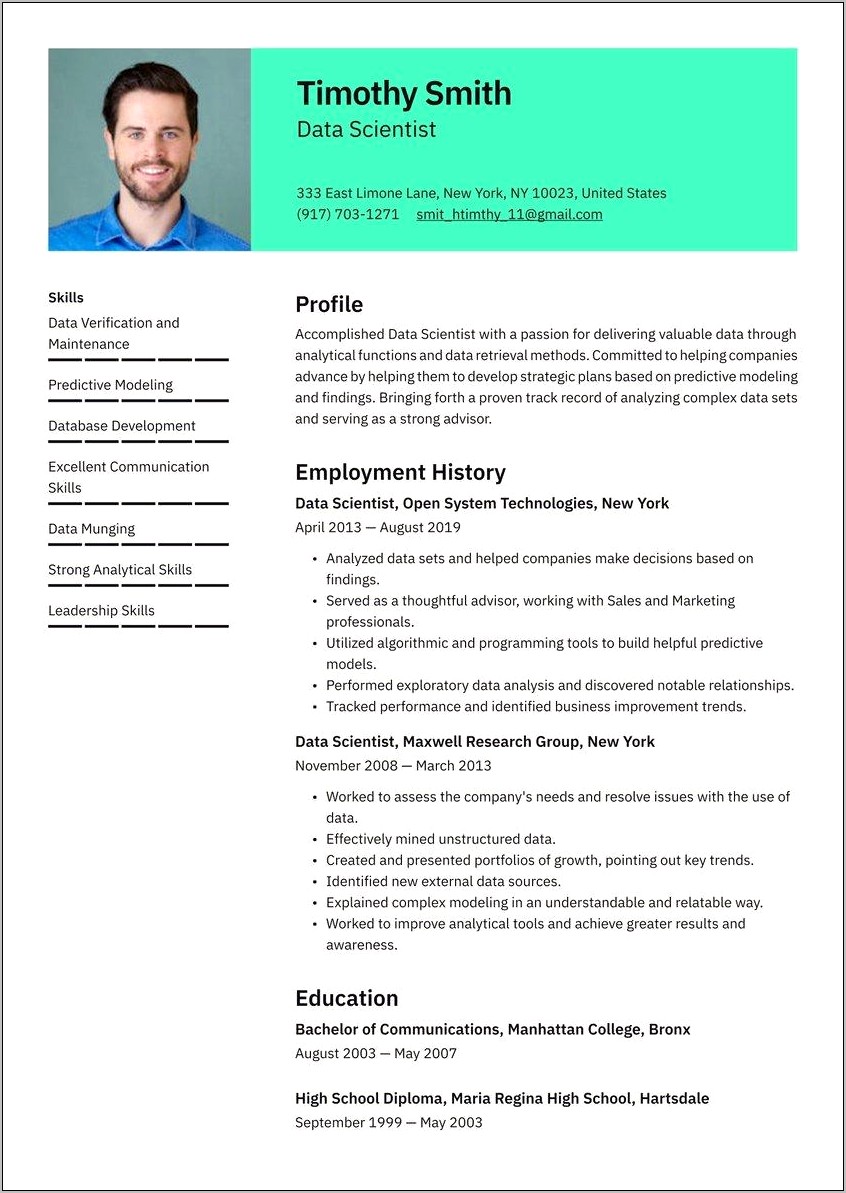Skills For Resume For Fresher In Computer Science