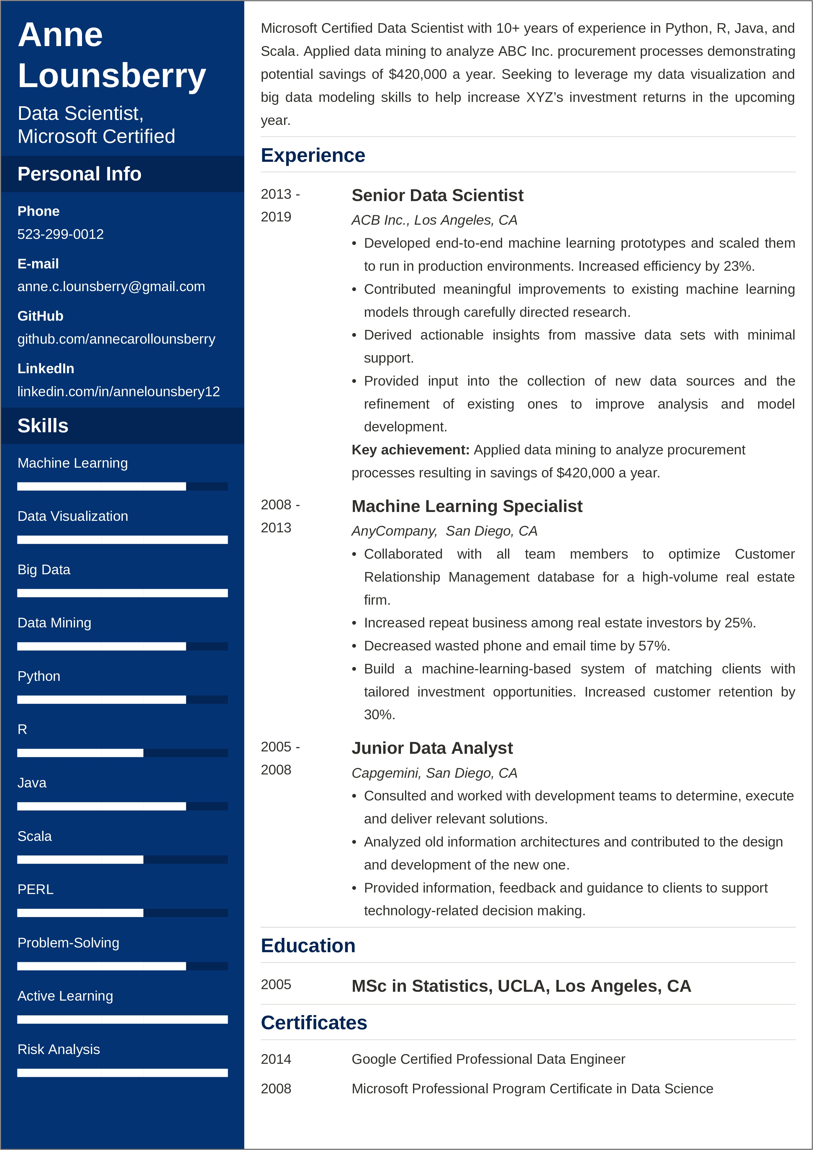Skills Section Of Resume Accounting Reddit
