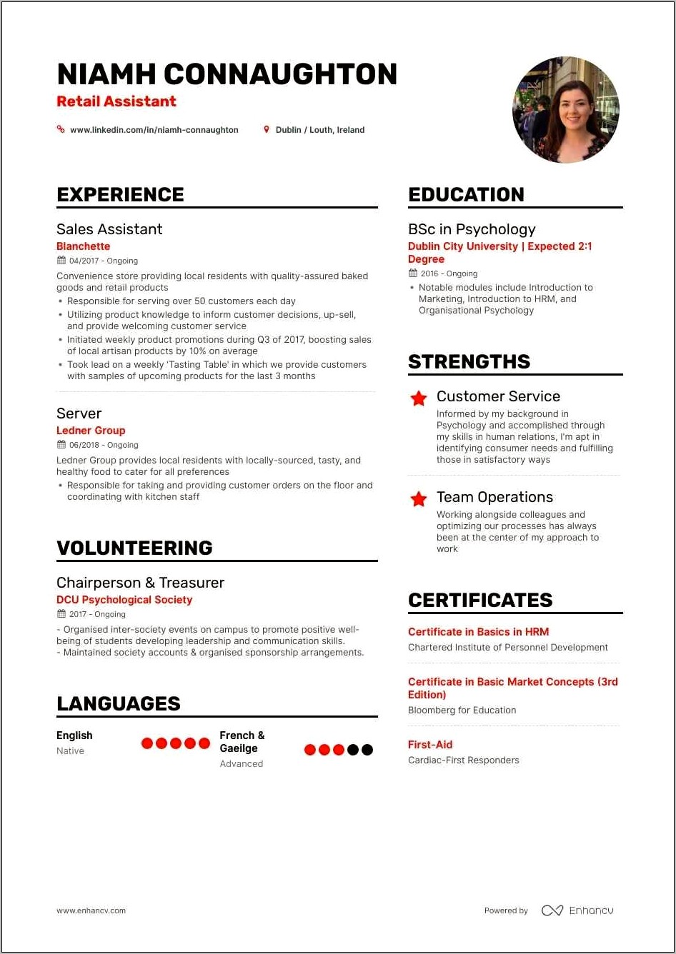 Skills To Include On A Retail Resume