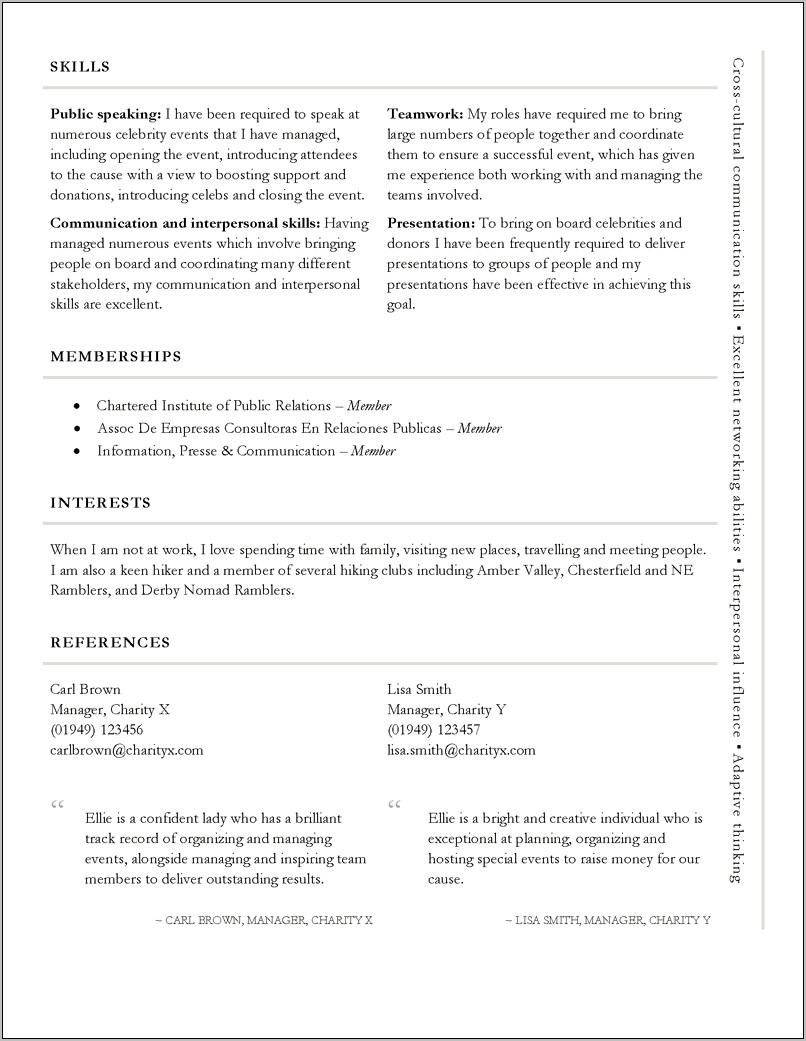 Skills To Include On Public Relations Resume