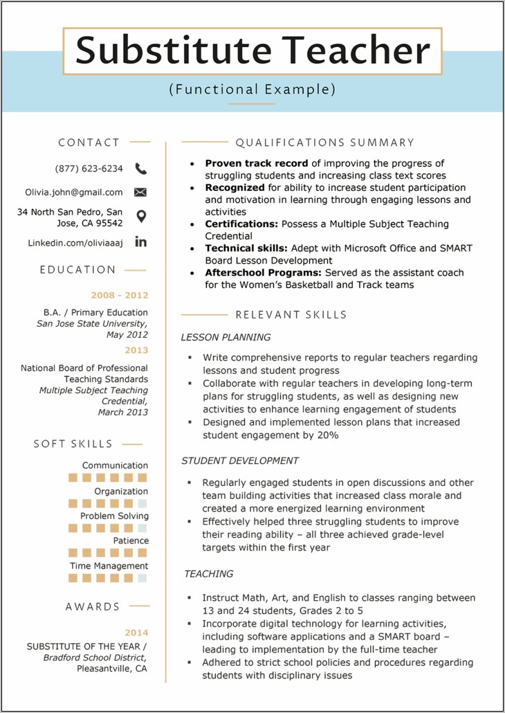 Skills To List On Resume For Education