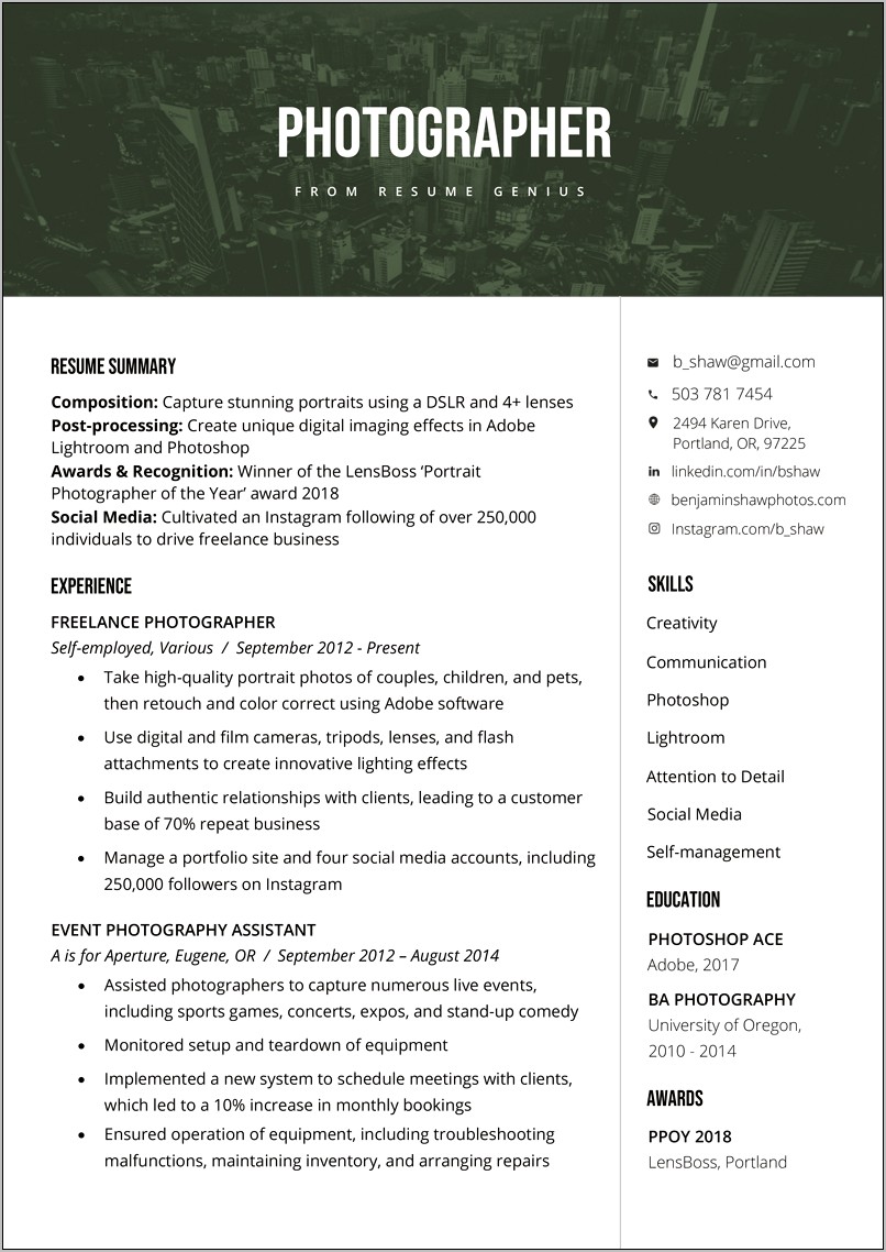 Skills To Put On A Resume For Musician