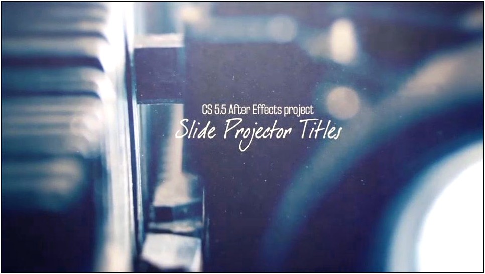 Slide Projector After Effects Template Free